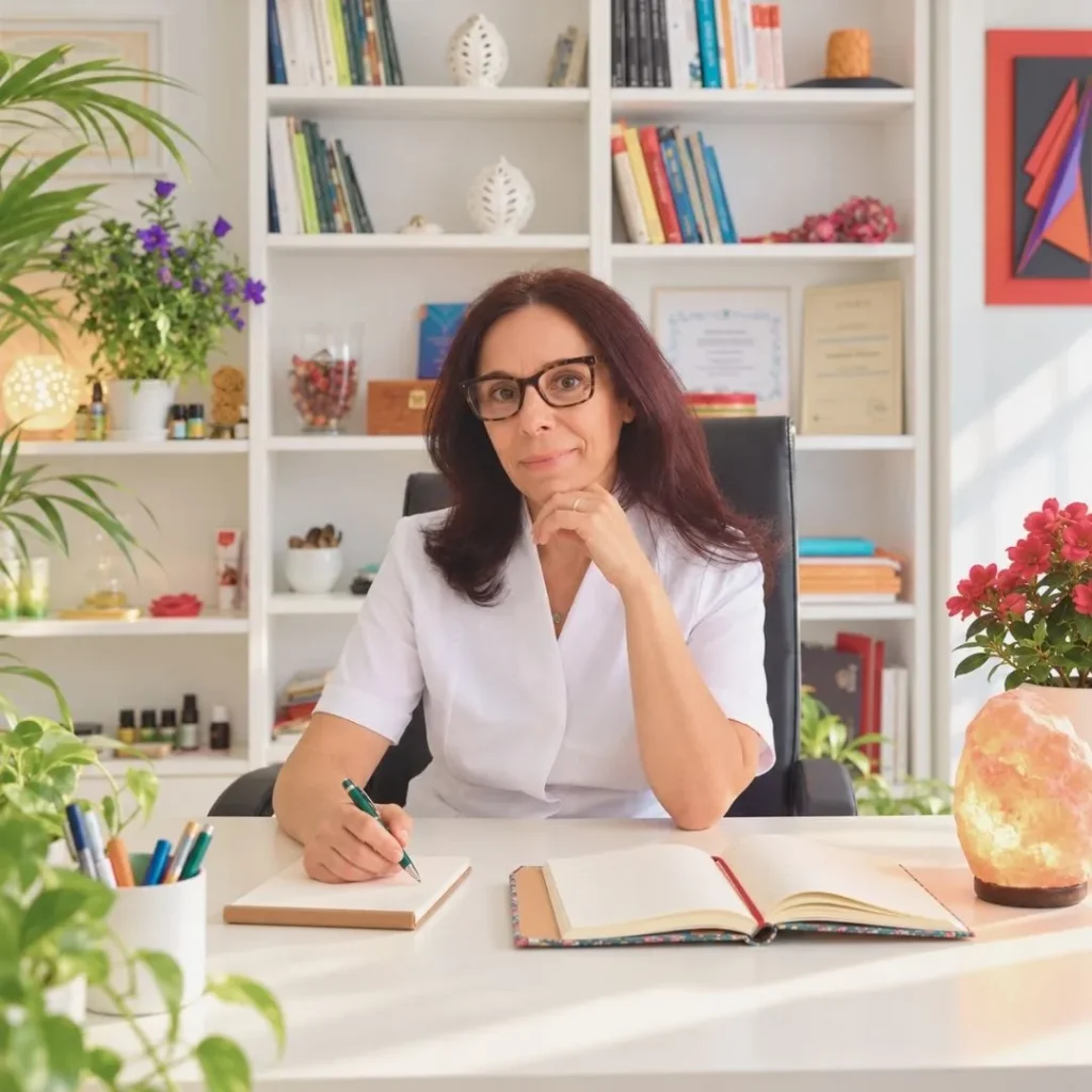 Loredana Marzano nel suo studio a Bari durante una seduta individuale di tecnica cranio-sacrale e rilascio somato-emozionale