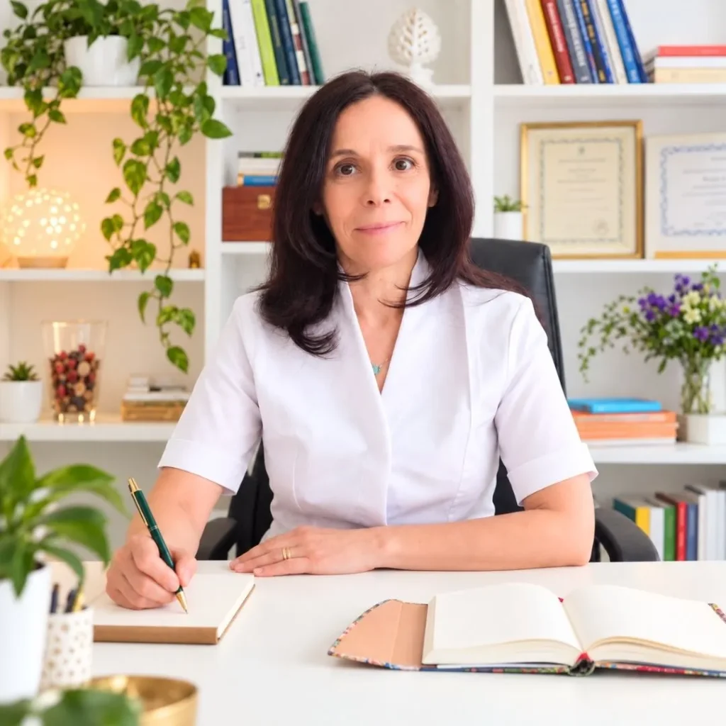 Loredana Marzano nel suo studio a Bari, professionista della Tecnica Cranio-Sacrale e del Rilascio Somato-Emozionale®